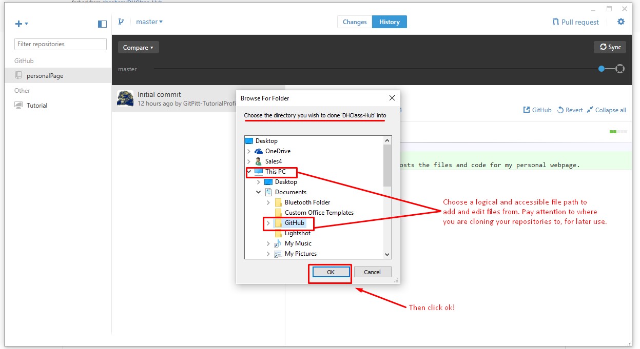 github desktop fork